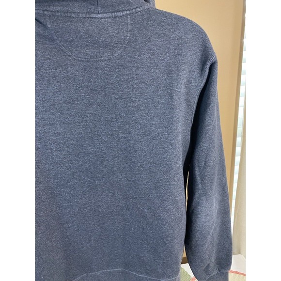 American Flag Baseball Theme Print Gray Pullover Hoodie Size M - Picture 12 of 15